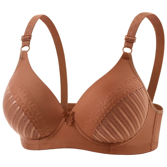 Ohufall Sports Bra for Women with Adjustable Strap Bras High Elastic Soft Push Up Fashion Bra