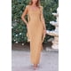 thumbnail image 5 of Vestido PRETTYGARDEN 2025 Verano Maxi Sin Mangas con Volantes M, 5 of 8