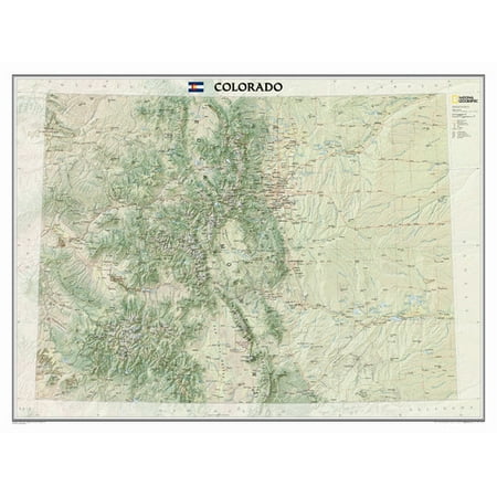 National Geographic Maps Colorado State Wall Map