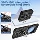 thumbnail image 5 of Funda VEGO para Samsung Galaxy Z Flip 5 5G con soporte y clip, color negro, 5 of 9