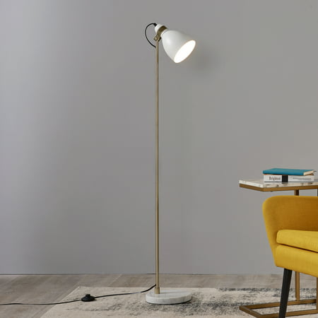 Versanora 55.11u0022 Contemporary LED Metal Floor Lamp with Bowl