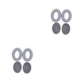thumbnail image 2 of Matsuzay Almohadillas para los oídos Auriculares con cancelación de ruido Reemplazo de auriculares protectores en la oreja para auriculares Gris-plata 2Conjunto, 2 of 6