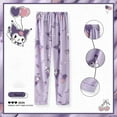 thumbnail image 3 of Sanrio Hello Kitty pantalones de pijama Anime Kuromi Cinnamoroll My Melody camisón de franela Kawaii Y2K niñas ropa de descanso de felpa invierno, 3 of 4