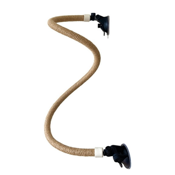 Bird Standing Perch Suction Cup Parrot Bendable Rope Perch Toy for Climbing Grinding Birdcage Accessories Engagement Toy