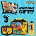 thumbnail image 3 of Set de bolsas de almuerzo con aislamiento para niños Pokémon, con lonchera y botella, 3 of 6