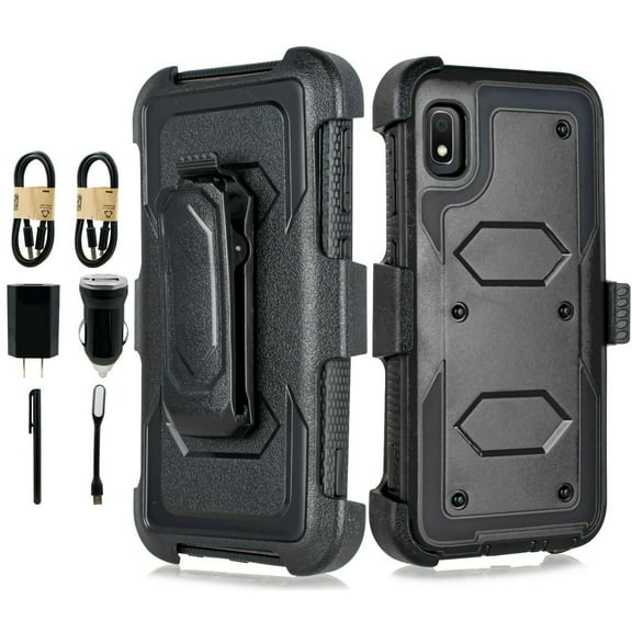 Value Pack ! for Samsung A10E case Phone Case 360° Cover Screen Protector Clip Kickstand Holster Hybrid Shock Bumper