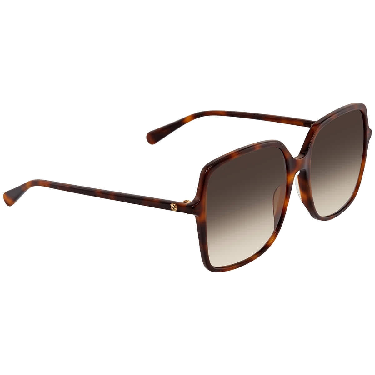 Gucci Brown Shaded Square Ladies Sunglasses GG0544S 002 57 - Walmart.com