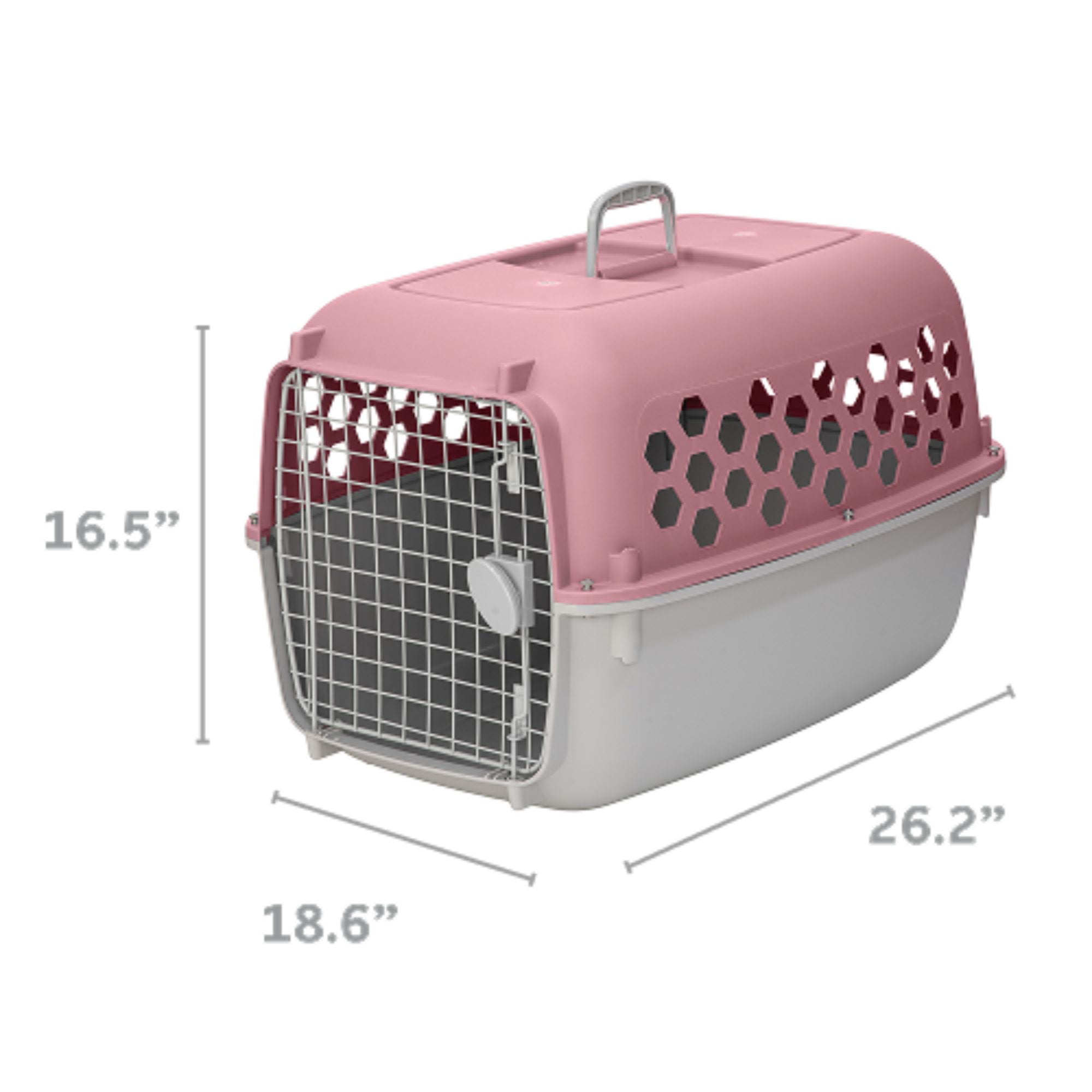 Vibrant Life Durable Plastic Kennel for Dogs & Cats, One Door