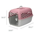thumbnail image 4 of Vibrant Life 26" Plastic Portable Kennel for Dogs, Pink, 4 of 8