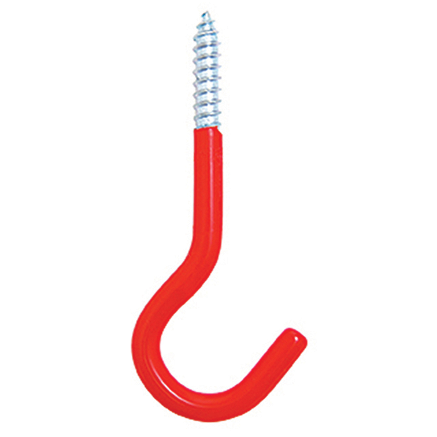 Hyper Tough Screwin Vinyl Coated Utility Screw Hook, Red