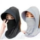 thumbnail image 2 of Protector solar de seda de hielo, visera plegable, sombrero de protección para el cuello, ala grande para mujer, material de seda de hielo ligero y transpirable, a prueba de viento y polvo, 2 of 6