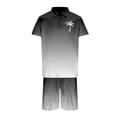 thumbnail image 2 of WILLBEST Traje Casual de Moda para Hombre, Dos Trajes, Camisa y Pantalones Cortos de Color Liso con Cremallera En La Parte Superior., 2 of 4