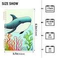 thumbnail image 3 of Whale Waterweed Fish Ring Binder Notebook Journey Note Diary College Ruled Spiral Notebook Study Loose Leaf Paper A5 60 Pages, 3 of 8