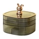 thumbnail image 5 of Caja de almacenamiento de joyas organizador de joyas, accesorios de viaje modernos de gran capacidad para mujeres, almacenamiento de joyas para Verde, 5 of 8