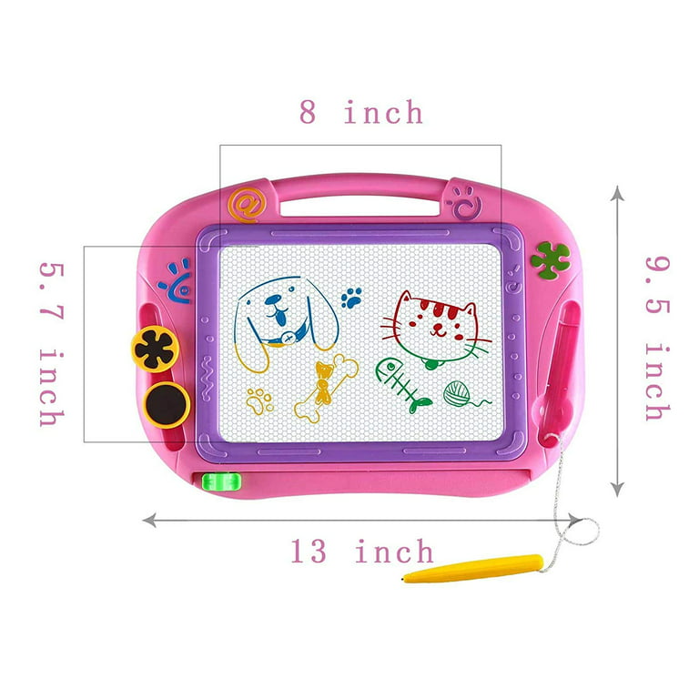 Prextex Kids Drawing Boards - Mini Doodle Toy Tablets Drawing Pads Doodle  Board Set – Magnetic Drawing Pad Erasable Writing Pad for Classroom Rewards