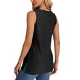 thumbnail image 5 of Womens Eyelet Tank Tops, Sleeveless Shirts for Women Summer Casual Hollow Solid Color Crewneck Dressy Blouses, 5 of 6