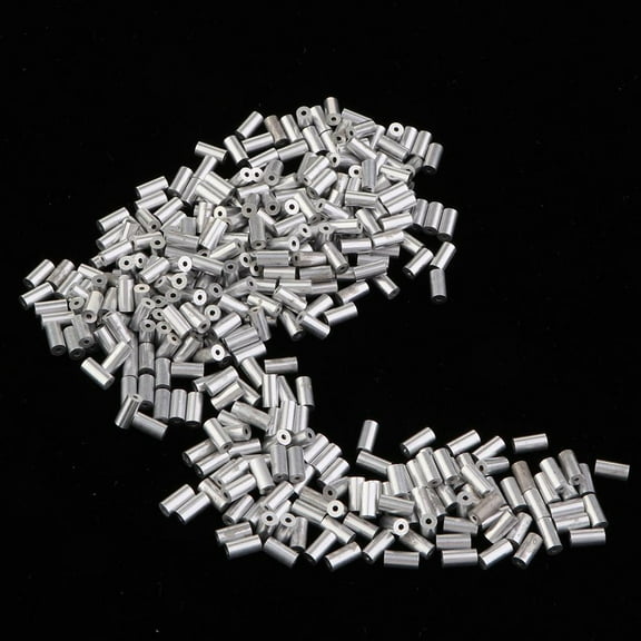 1000pcs Single Barrel Fishing Loop Sleeves Fishing s 1-2mm -