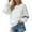 White, variant on Tiweut Womens Sweatshirts Heavyweight Solid Color Crewneck Long Sleeve Side Line Fall Fashion Casual Streetwear Loose Pullover Top,Black,L
