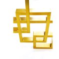thumbnail image 4 of Heavenly Collection Glass Dining Table In Gold For Dining Area, 4 of 9