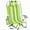 Green Stripes, variant on Ambifirner Grade Beach Chair - 600D Oxford Fabric & Aircraft Aluminum Frame, 5-Level Reclining, 220lbs Capacity Foldable Chair with Cooler Pouch