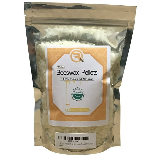 2 to 15 oz 100 Pure Natural White Beeswax Pellets for Crafting Candle