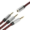 thumbnail image 3 of MasteelfCA Headphone Audio Splitter Extension Cable Practical 3-way Splitter Audio Adapter, 3 of 7