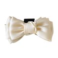 thumbnail image 1 of stanreset Hair Bow Styling Smooth Decorate Hairs Clips Big Solid Color Soft Clip Accessory Girls Straight Curly Birthday Beige, 1 of 1