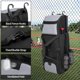 thumbnail image 4 of Bolsa de béisbol con ruedas GOBUROS para 4 bates con compartimento para zapatos, 4 of 7