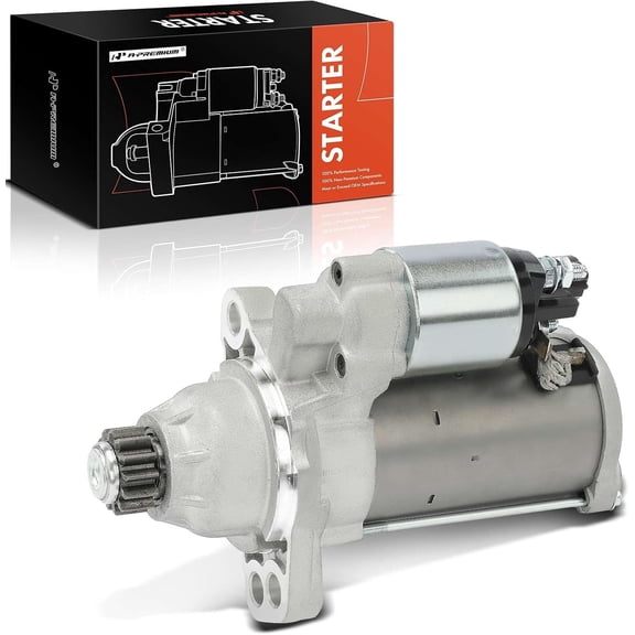 A-Premium Starter Motor Compatible with Volkswagen Jetta 2016-2020/2022-2023, Tiguan 2018-2023, Atlas 2018-2023, GTI 2019/2022-2023, Arteon 2019-2021 & Audi Q3, 12V 1.5kW 13-Teeth Counter Clockwise
