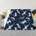 thumbnail image 3 of Throw Blanket for Couch, Cartoon Cute Hammerhead Shark Super Soft Fuzzy Comfy Warm Throw Blanket, Cuteness Lightweight Cozy Plush Flannel Blanket & Throws for Sofa and Bed All Season, 3 of 5