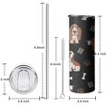 thumbnail image 5 of 20oz Basset Hounds with Bones and Presents Skinny Tumblers Stainless Steel Tumbler with Lid and Straw,Vacuum Insulated Double Wall Travel Tumbler Cups with Cleaning Brush for Coffee,Tea, 5 of 6