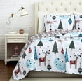thumbnail image 3 of Southshore Fine Living, Inc. Winter Wonderland 3-Piece Quilt Set with Quilted Shams, Full/Queen, 3 of 6