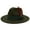 Army Green, variant on Classic Fedora Hats for Men  Women Wide Brim Felt Hat Panama Dress Manhatta Fedora Hat with Feather Band Black Gentleman Hat