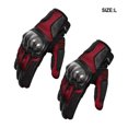 thumbnail image 2 of Naiovety Paquete de 2 guantes para motocicleta, guantes cómodos de malla portátiles, Protector de manos inastillable, deporte antideslizante para Ciclismo Rojo L Naiovety OD027625-02, 2 of 6