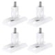 thumbnail image 1 of 4Pcs Bisagra de Tapa de Asiento de Inodoro, Tornillos Rectangulares de Agujero Ciego de 50mm con Tuercas y Arandelas para Tapa de Asiento de Inodoro, Blanco, 1 of 7