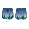 thumbnail image 3 of Susaid Christmas Trees Print Women's High Waisted Running Shorts Quick Dry Athletic Gym Track Workout Shorts Zip Pocket-Medium, 3 of 7