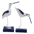 thumbnail image 6 of Raindrops 2pcs Wooden Seagull Figurines Set, Crackle Finish Coastal Seabird Statues, Nautical Mediterranean Bird Sculptures for Home and Office Decor, 6 of 7
