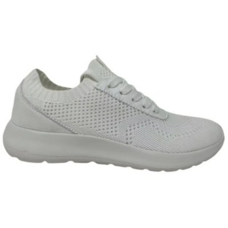 

Very G Womens Trisha Slip On Breathable Stretch Comfort Sneaker (9 White)