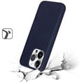 thumbnail image 2 of Designed for Apple iPhone 14 Pro Max Vintage PU Leather [Magnetic Circle] Compatible with MagSafe Soft TPU Bumper Hard PC Hybird Phone Case Cover [Blue], 2 of 4