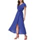 thumbnail image 4 of Vestido largo casual con mangas de capucha y volantes para mujeres INSPIRE CHIC, color azul, talla S, 4 of 5