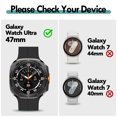 thumbnail image 2 of For Samsung Galaxy Watch Ultra 47mm Band (2025/2024), IC ICLOVER Silicone Soft Sport Breathable Strap Quick Release Magnetic Wristbands, Black, 2 of 8