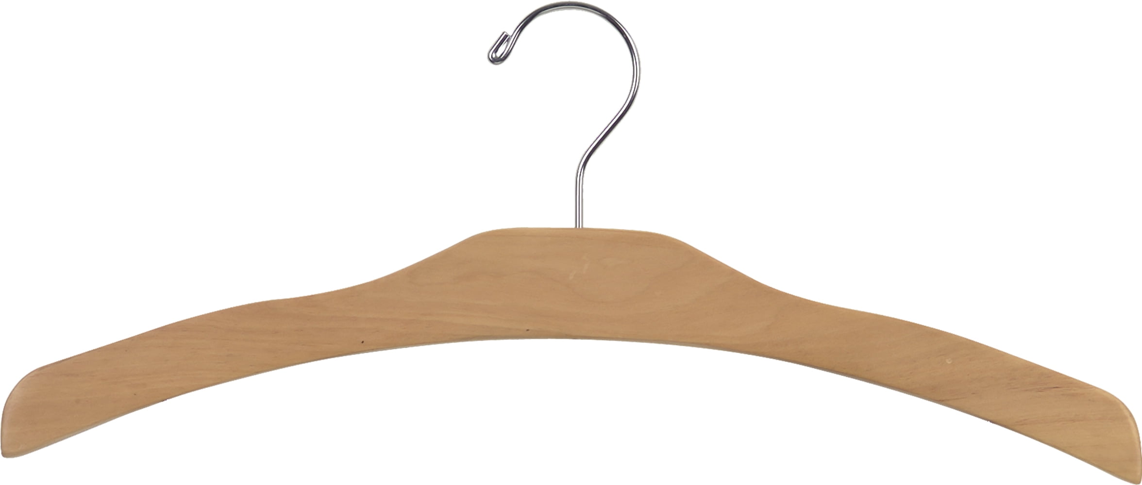 17 Extra Thick Wooden Concave Jacket Hanger