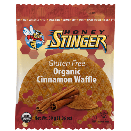 Honey Stinger Gluten Free Organic Energy Waffles, Cinnamon, 16 Ct