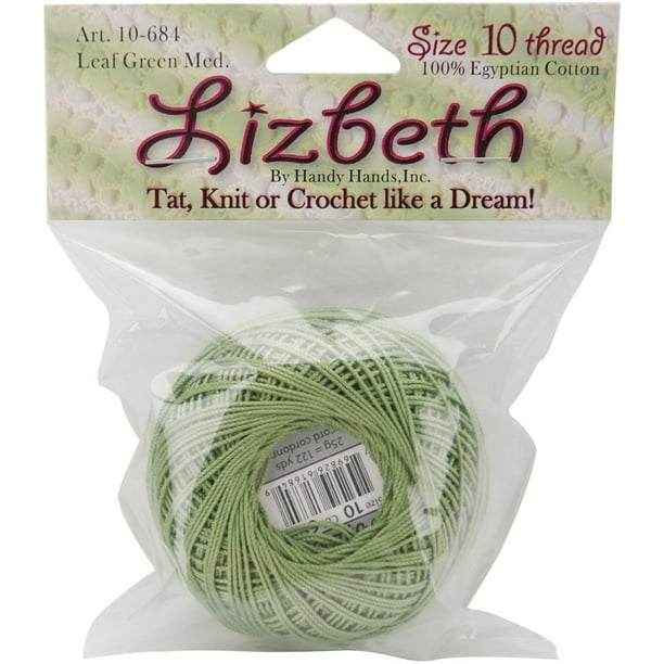 Handy Hands Lizbeth Cordonnet Coton Taille 10-Feuille Moyenne Vert