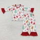 thumbnail image 1 of Ropa de dormir de Navidad para niños, camisetas de manga larga, conjunto de árbol de construcción, pantalones, pijamas, ropa de noche, 1 of 2