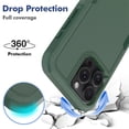 thumbnail image 3 of TECH CIRCLE Back Cover Case, for iPhone 16 Pro Max Case 6.9-Inch (2024), Plastic Shell Silicone Protective Shockproof Phone Case, Slim Fit Lightweight Basic Case for Women Men, Darkgreen, 3 of 5