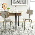thumbnail image 4 of SAFAVIEH Luella Stackable Dining Chair, Grey, Set of 2 (22.6 in. W x 22.6 in. D x 32.9 in. H), 4 of 13