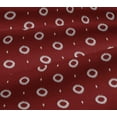 thumbnail image 4 of oneOone Viscose Jersey Red Fabric Ikat Style Stripe Sewing Craft Projects Fabric Prints By Yard 60 Inch Wide, 4 of 4