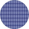 thumbnail image 1 of Ahgly Company Indoor Round Patterned Cobalt Blue Area Rugs, 7' Round, 1 of 6