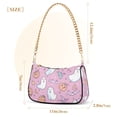 thumbnail image 3 of FORMRS Womens Shoulder Bag with Chain Strap Clutch Purse Cute Tote Handbag, Purple Halloween, 3 of 7